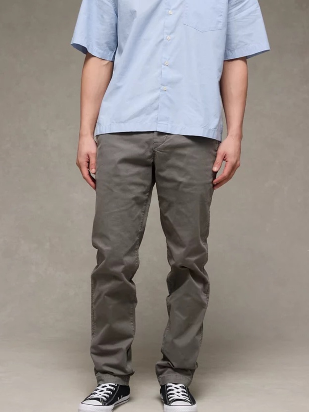 NWT American Eagle Extreme Flex Chino Pants Mens 30x34 Grey Stretch Casual
